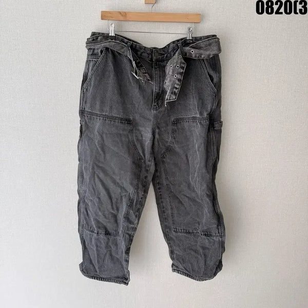 [BUNJANG] Musinsa Standard Washed Black Pants / 무신사스텐다드 워시드 블랙 팬츠 40