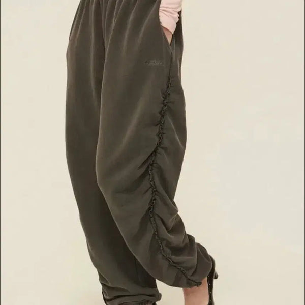 [BUNJANG] Three Times Whisper Jogger Shirring Pants Charcoal S / 쓰리타임즈 위스퍼 조거 셔링 팬츠 챠콜 s whisper