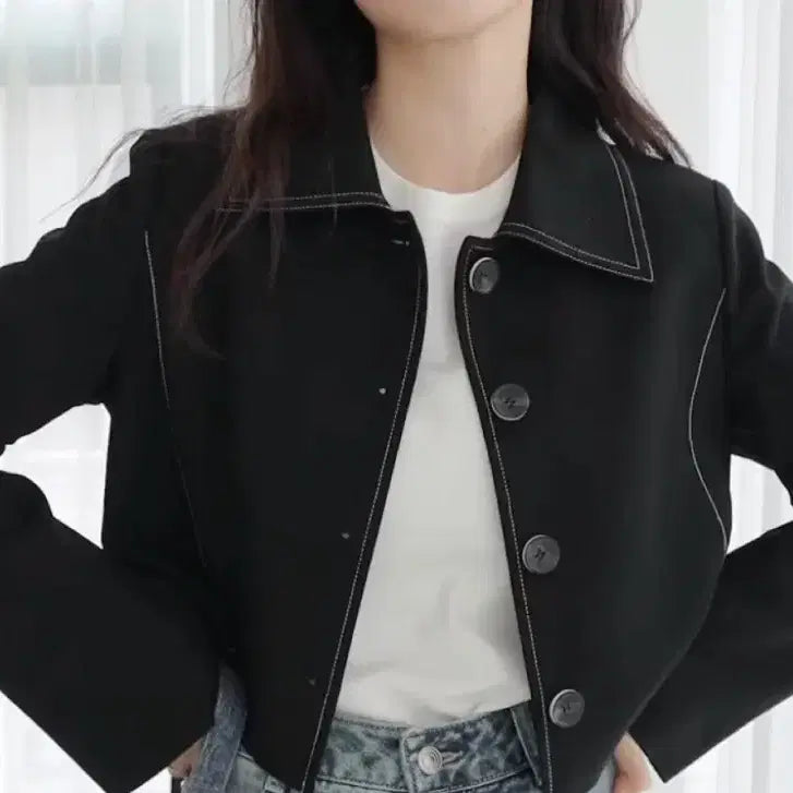 [BUNJANG] Mixxo Cropped Jacket / 미쏘 크롭자켓