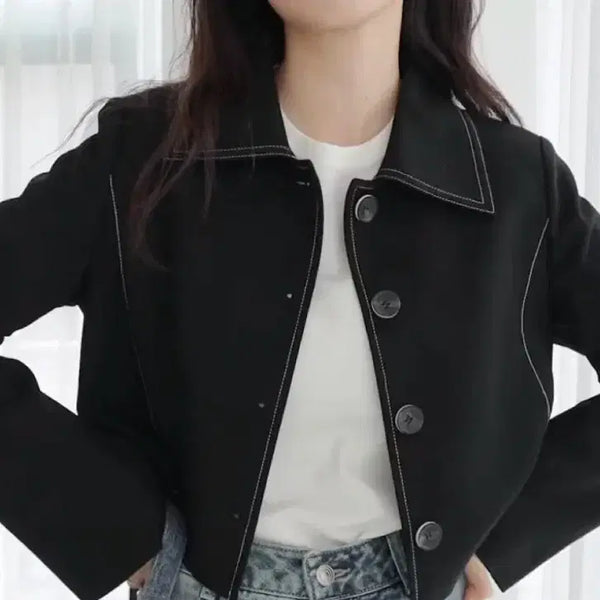 [BUNJANG] Mixxo Cropped Jacket / 미쏘 크롭자켓