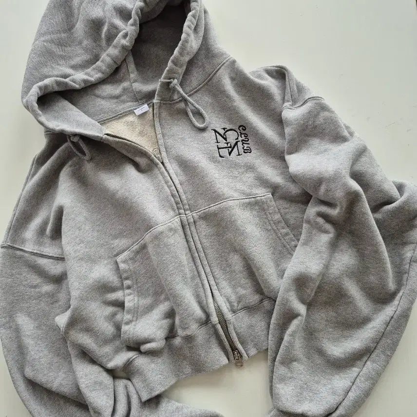 [BUNJANG] Cropped Hood Two-Way Zip-Up Hoodie / 크롭 후드 투웨이 집업(TS2