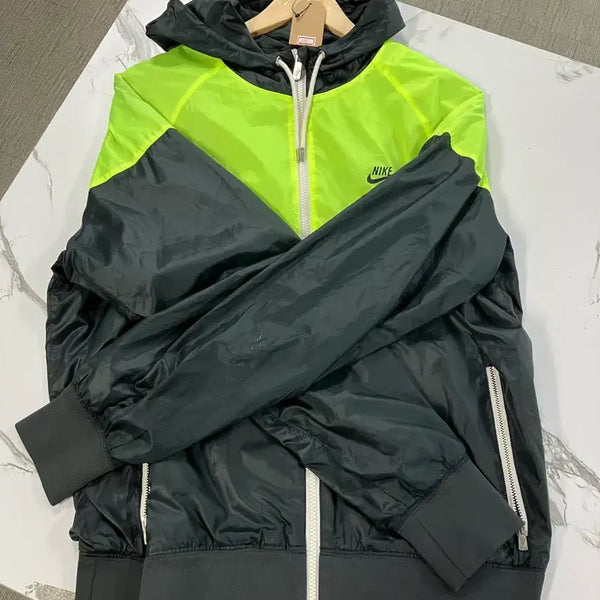 [BUNJANG] Nike Windrunner Jacket XL Fluorescent/Black / 나이키 윈드러너 바람막이 XL 형광/블랙