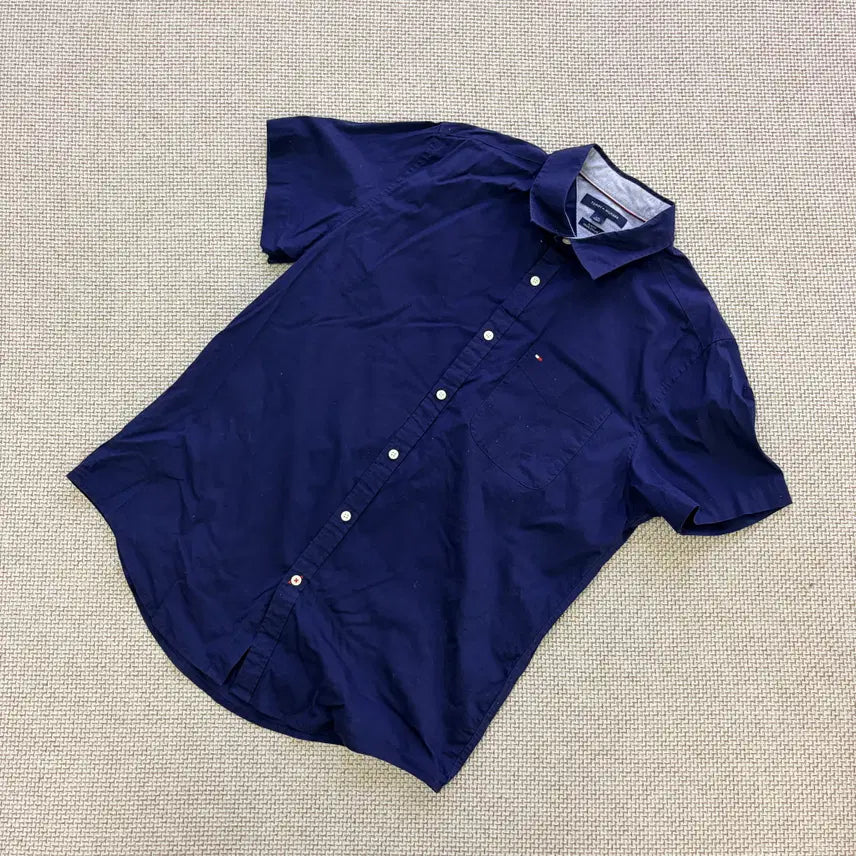 [BUNJANG] Tommy Hilfiger Short Sleeve Shirt / L 타미힐피거 반팔 셔츠 0820D1