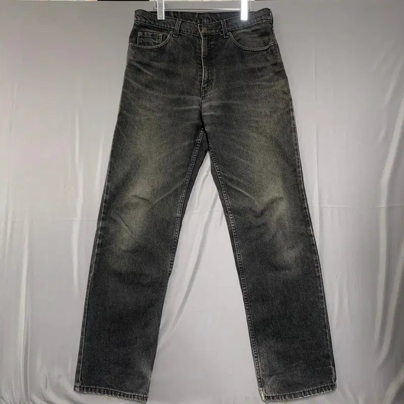 [BUNJANG] Levi's 506 Vintage Black Straight Denim Jeans - 33 Inch / 33인치 리바이스 506 00s 빈티지 흑청 스트레이트 데님 청바지
