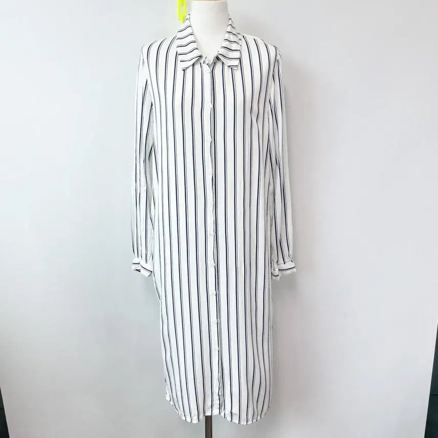 [BUNJANG] Viset New York Shirt Long Dress Size 77 / 비지트인뉴욕 셔츠롱원피스 77