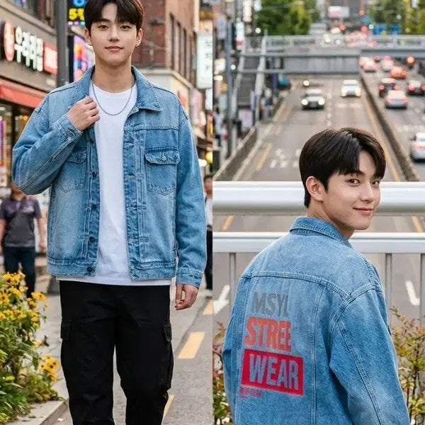 [BUNJANG] Men's Denim Jacket Blue / 데님 자켓 블루