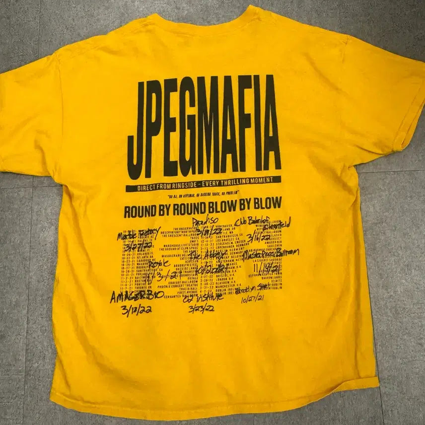 [BUNJANG] JPEGMAFIA Tour T-Shirt XL / JPEGMAFIA 투어 티셔츠 XL