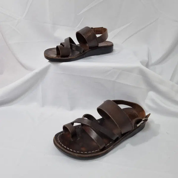 [BUNJANG] Duha Vintage Amos Brown Sandals (Size 35/225) / 두하빈티지 35/225 예루살렘 아모스 브라운 샌들