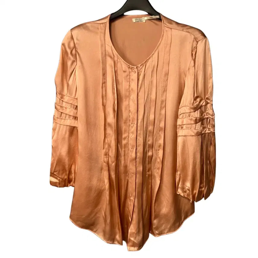 [BUNJANG] XS LEON MAX Women's Silk Blouse / XS LEON MAX 레온맥스 여성 실크 블라우스