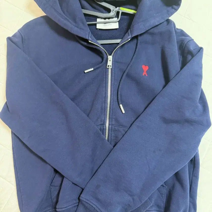 [BUNJANG] ARMY Navy Zip-Up Hoodie / 아미 네이비 후드집업