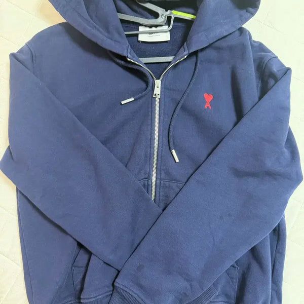 [BUNJANG] ARMY Navy Zip-Up Hoodie / 아미 네이비 후드집업