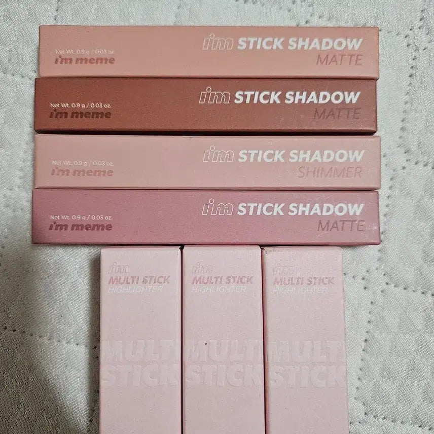 [BUNJANG] I'm Meme Stick Shadow & Highlighter Set / 아임미미 스틱 섀도우 매트/쉬머 멀티 스틱 하이라이터 7종