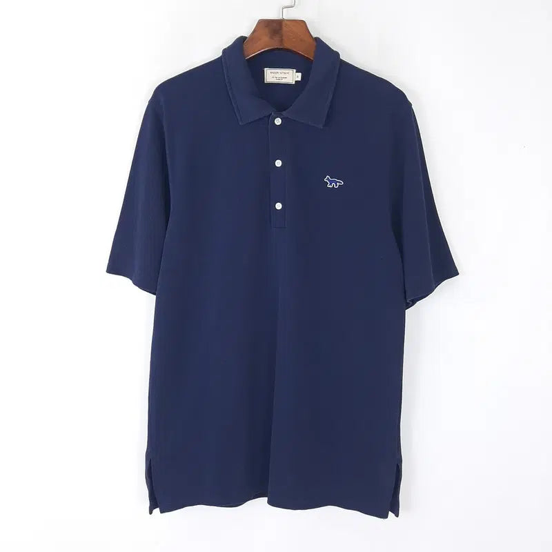[BUNJANG] Maison Kitsuné Men's Fox Patch Short Sleeve T-Shirt / 메종키츠네 남성 폭스패치 반팔티셔츠 M