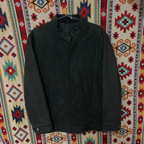 [BUNJANG] SPASSO Men's Genuine Goat Leather Single Leather Jacket XXL / SPASSO 남성 천연 염소가죽 싱글 가죽자켓 XXL