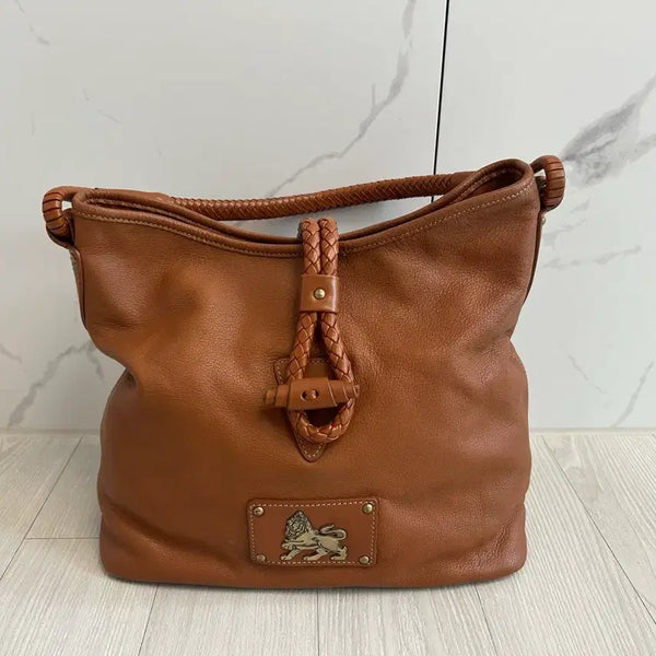 [BUNJANG] MCM Lions Leather Hobo Shoulder Bag / mcm 라이온스 가죽 호보형 숄더백