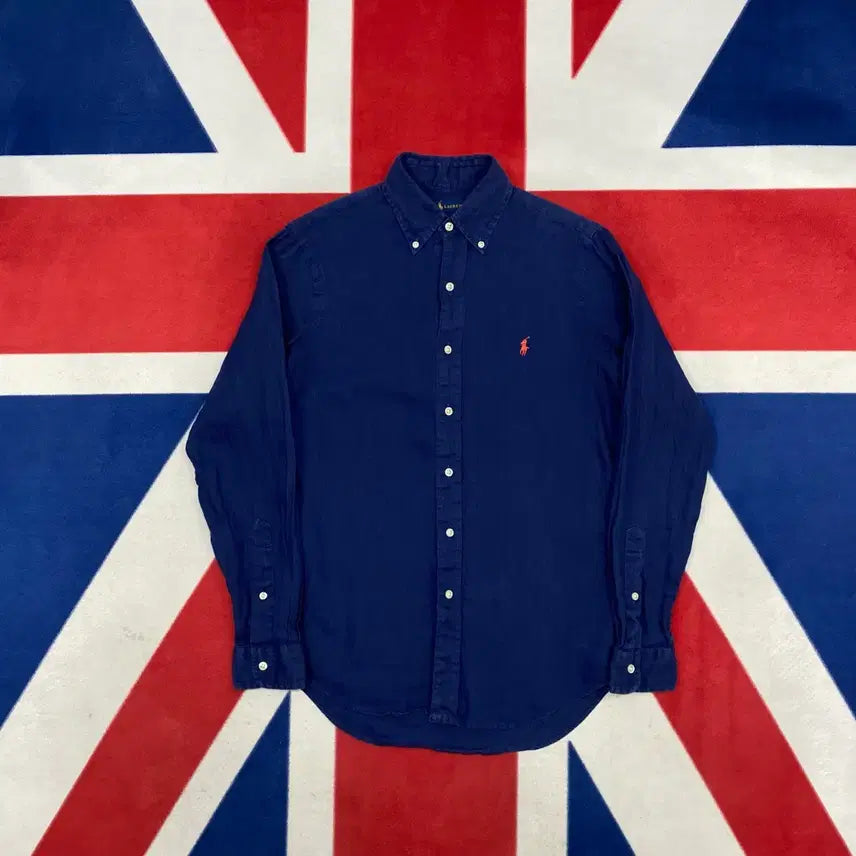 [BUNJANG] Polo Linen Shirt XS / 폴로 린넨 셔츠 XS