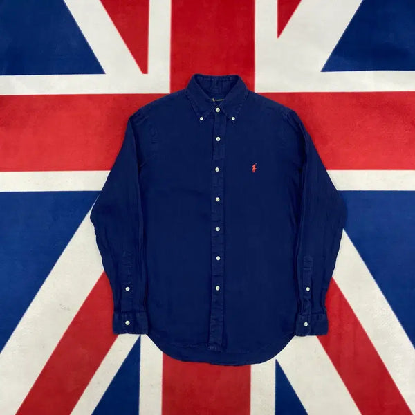 [BUNJANG] Polo Linen Shirt XS / 폴로 린넨 셔츠 XS