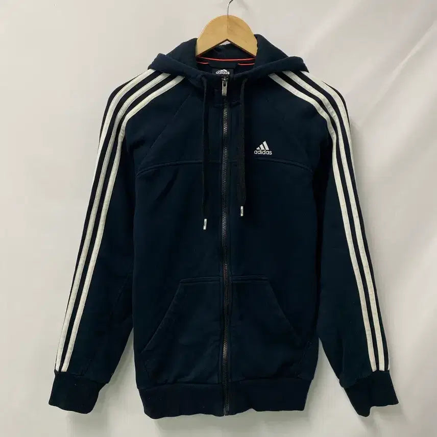 [BUNJANG] Adidas Navy Hoodie Zip-Up Size 90 / 215. 아디다스 네이비 후드집업90