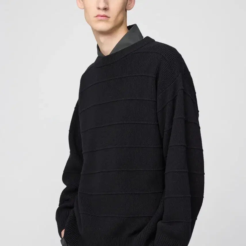 [BUNJANG] Uniqlo U Lambswool Crewneck Sweater Black M / 유니클로 유니U 램스울 니트 스웨터 블랙 M 판매