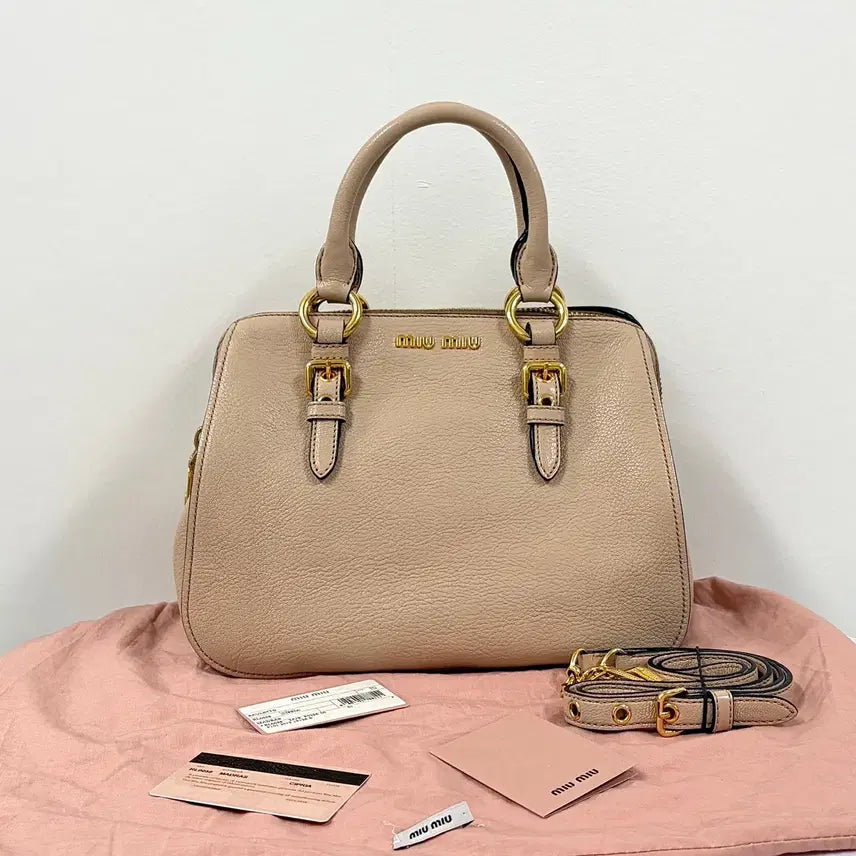 [BUNJANG] Miu Miu Madras Top Handle Tote Bag & Shoulder Bag (RL0058) / 미우미우 마드라스 탑핸들 토트백 & 숄더백 (RL0058)