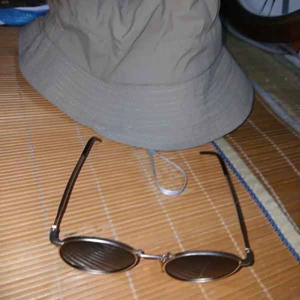[BUNJANG] Bucket Hat and Sunglasses Set / 버킷햇 선글라스 세트