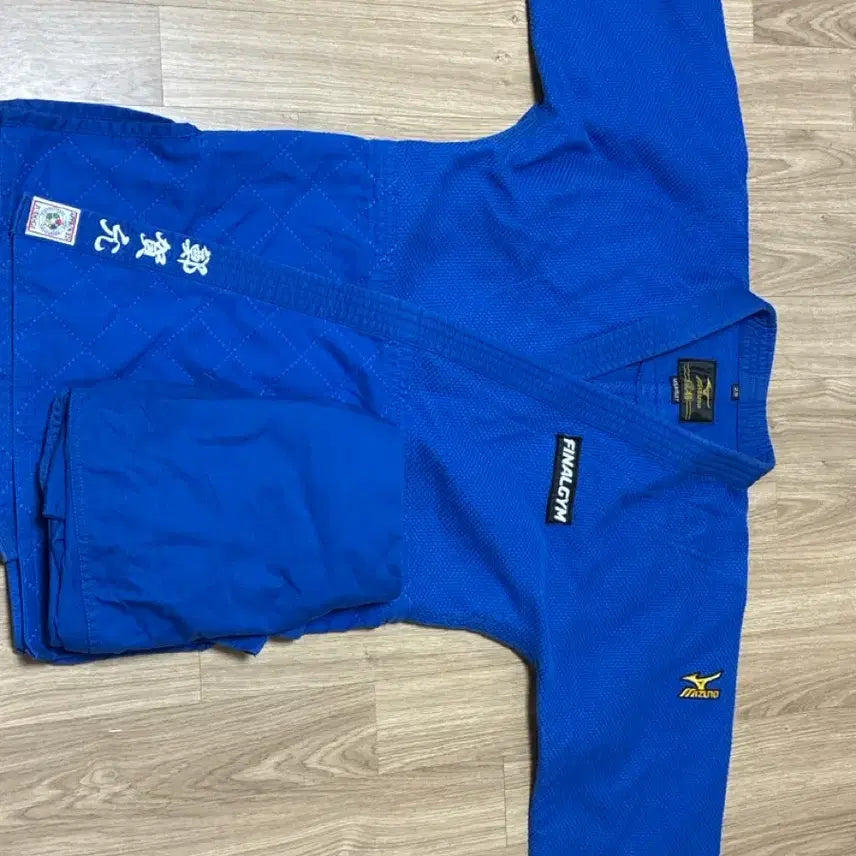 [BUNJANG] Mizuno Judo Gi 5A White/Blue Set Size 2.5 / 미즈노 유도복 5a 청백
