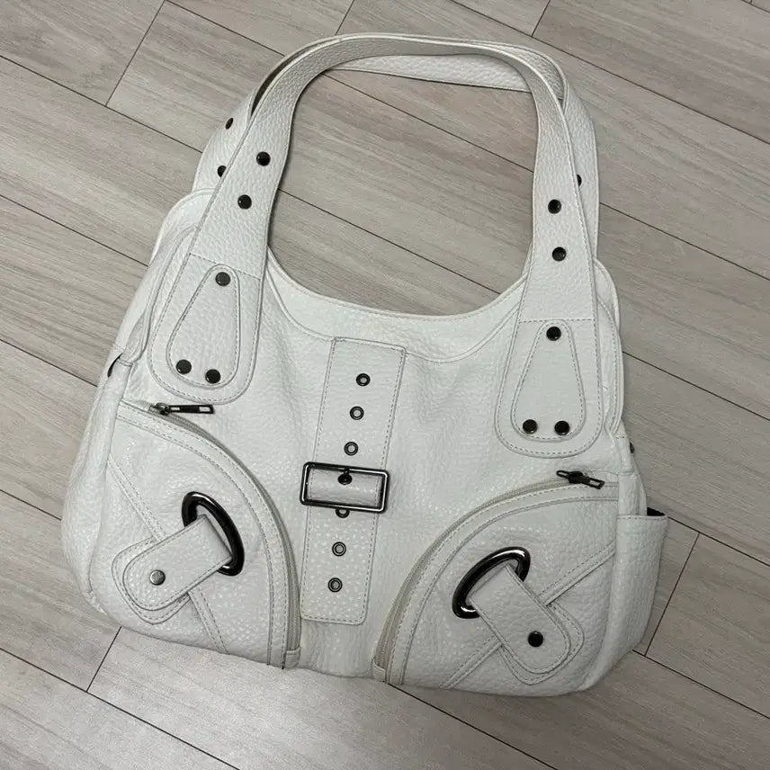 [BUNJANG] Y2K White Shoulder Bag / Y2K 화이트 숄더백