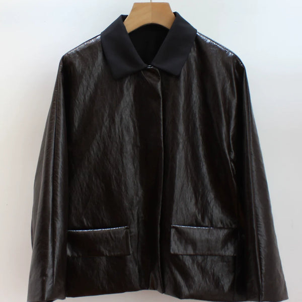 [BUNJANG] LBM Leather Jacket / 르 베 이 지 가죽쟈켓