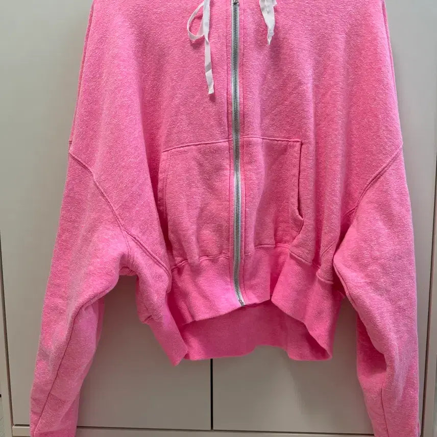 [BUNJANG] Enternv Neon Pink Hoodie / 앙트레브 네온핑크 후드