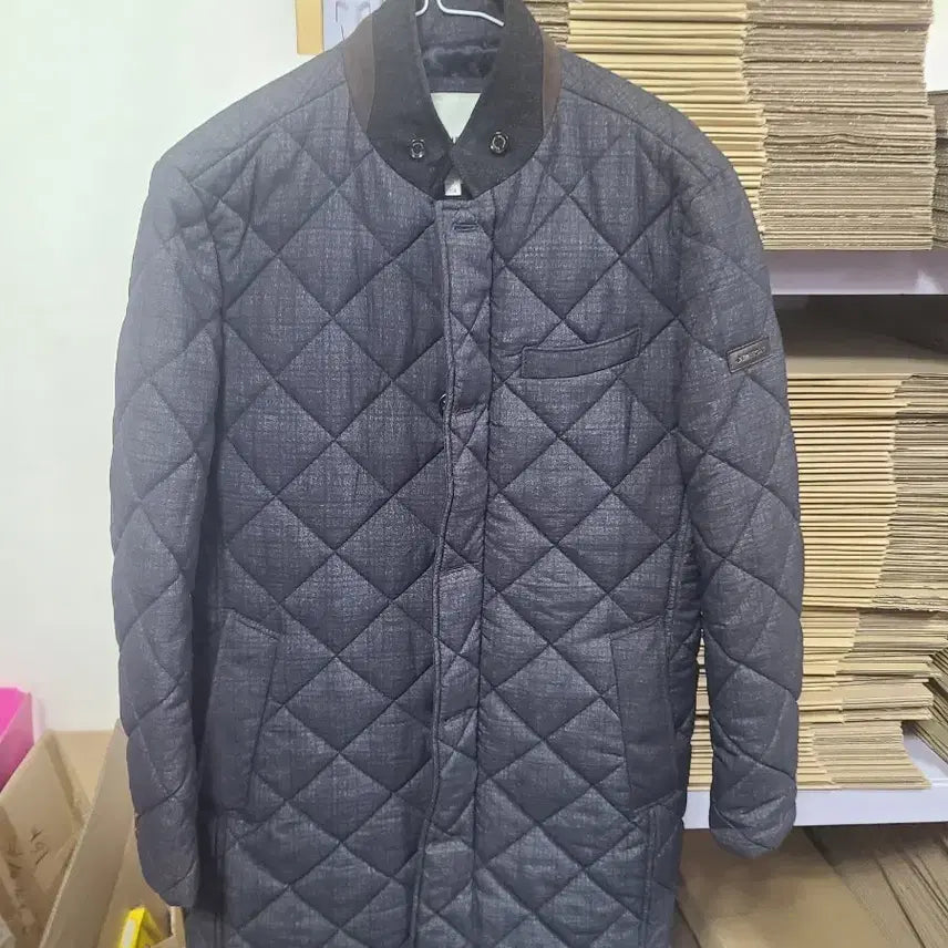 [BUNJANG] Beanpole New Quilted Light Long Dandy Jacket Men's 100 / 신형 빈폴 퀼팅 살짝 롱 댄디 자켓 남100