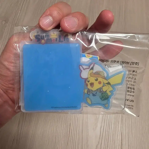 [BUNJANG] Pokemon Pikachu Acrylic Memo Pad Holder / 포켓몬 피카츄 아크릴대 접착 메모지