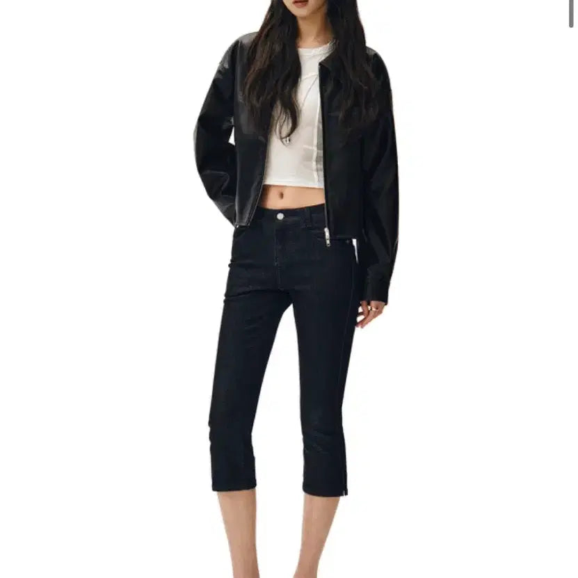[BUNJANG] Decke Woman 7-Part Raw Denim Pants / 데케트우먼 7부바지