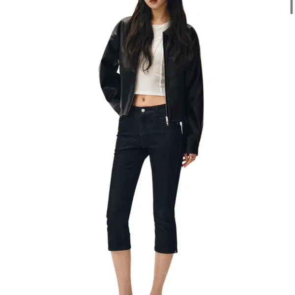 [BUNJANG] Decke Woman 7-Part Raw Denim Pants / 데케트우먼 7부바지