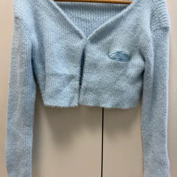 [BUNJANG] Bad Blood Cropped Knit Cardigan / 배드블러드 크롭 니트 가디건