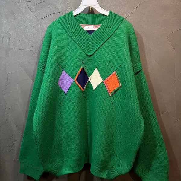 [BUNJANG] Ader Error 20FW Splendor Argyle Knit / [A1] 20FW 아더에러 Ader 스플렌더 아가일 니트