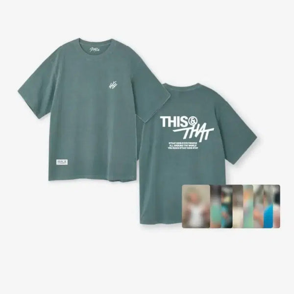 [BUNJANG] Stray Kids This & That Popup T-Shirt & Photocard Set / 스트레이키즈 this & that 디스 앤댓 팝업 티셔츠 포토카드 세트