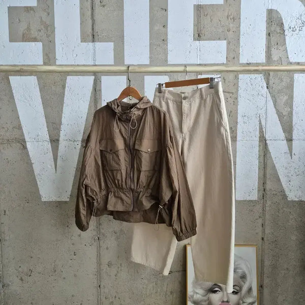 [BUNJANG] Gathered Batwing Fit Short Jumper / 셔링 가오리핏 숏점퍼