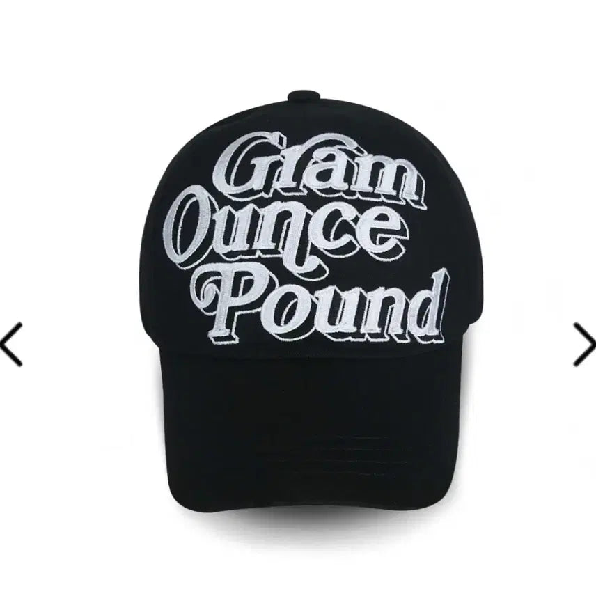 [BUNJANG] Gramounce 70s Logo S-Size Black Ball Cap / 그램 아운스 파운드 볼캡 블랙 70s 로고 S 사이즈