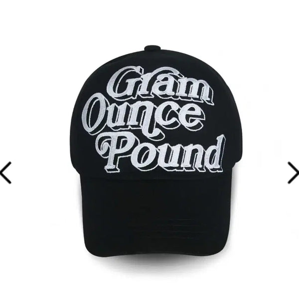 [BUNJANG] Gramounce 70s Logo S-Size Black Ball Cap / 그램 아운스 파운드 볼캡 블랙 70s 로고 S 사이즈