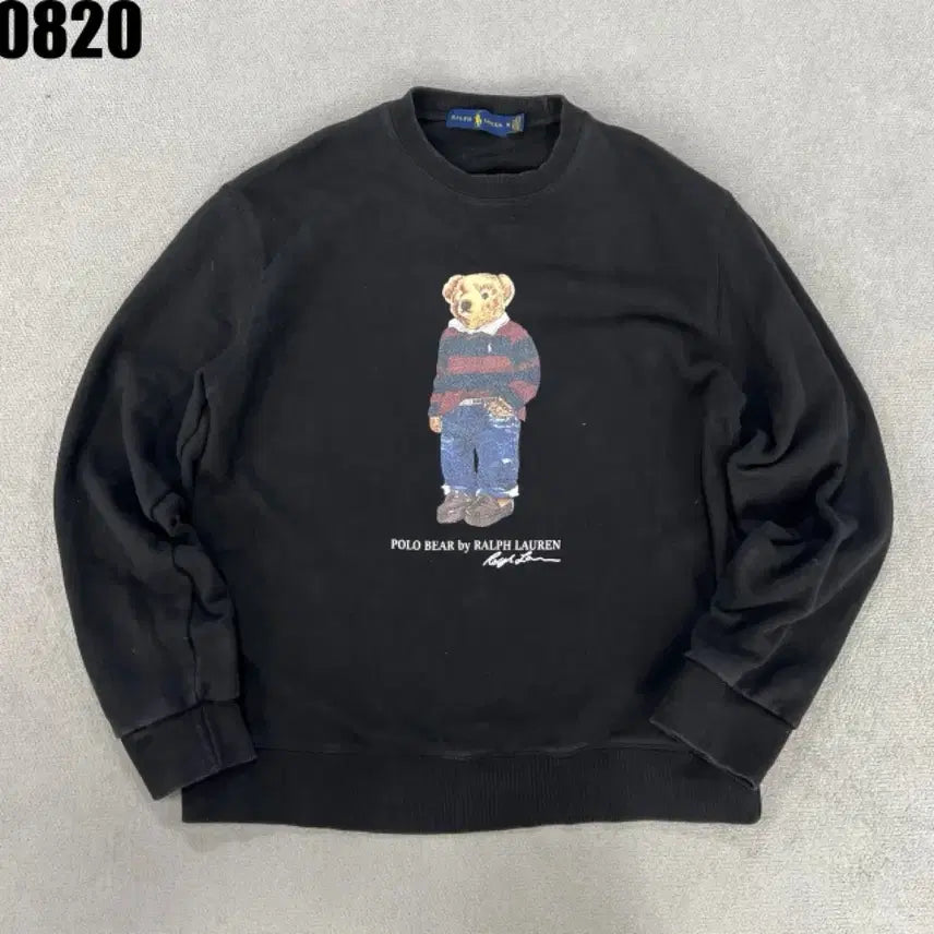 [BUNJANG] Polo Ralph Lauren Polo Bear Sweatshirt Black M / 폴로 랄프로렌 폴로베어 맨투맨 블랙 M