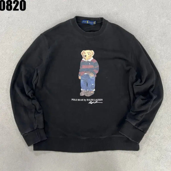 [BUNJANG] Polo Ralph Lauren Polo Bear Sweatshirt Black M / 폴로 랄프로렌 폴로베어 맨투맨 블랙 M