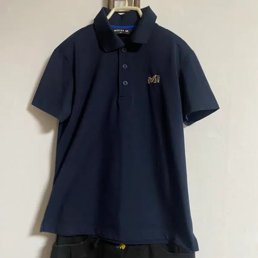 [BUNJANG] Millet Navy Collar T-shirt Size 90 / 밀레 네이비 카라티 90호