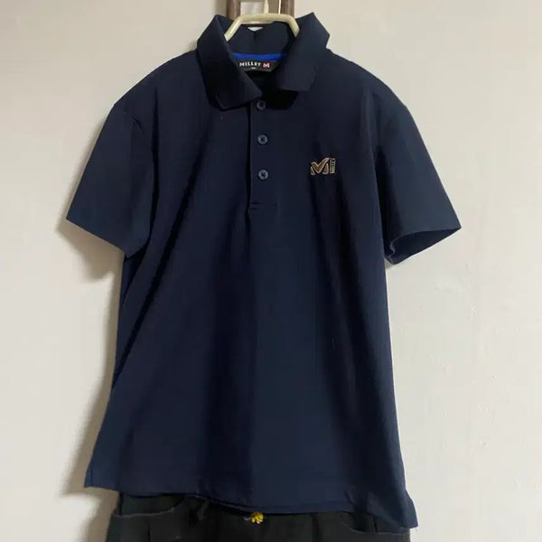 [BUNJANG] Millet Navy Collar T-shirt Size 90 / 밀레 네이비 카라티 90호