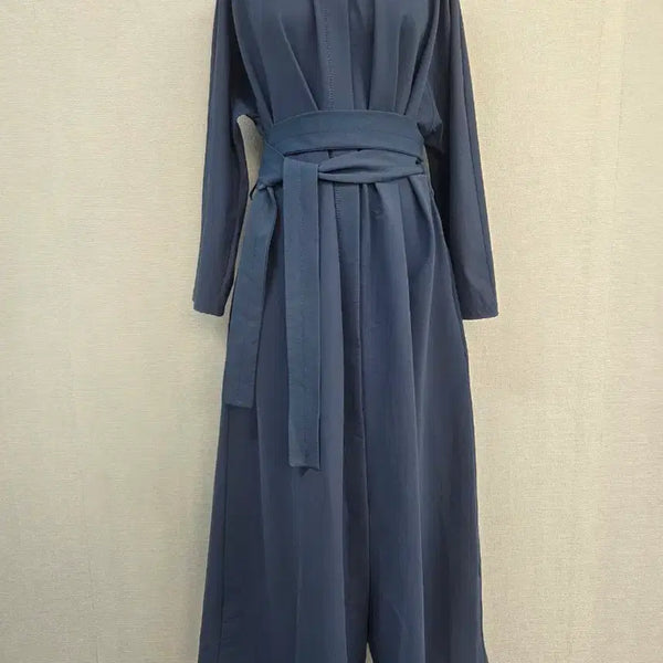 [BUNJANG] COS Navy Blue Robe Shirring Dress / COS  코스  네이비블루 로브셔링원피스