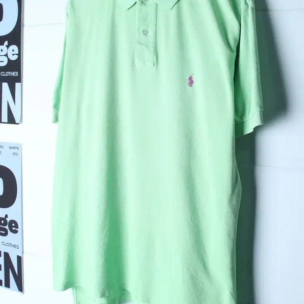 [BUNJANG] Polo Ralph Lauren 90s Short Sleeve Polo Shirt / (L-XL) 폴로 랄프로렌 반팔 카라 티셔츠 90S 년대-H37026