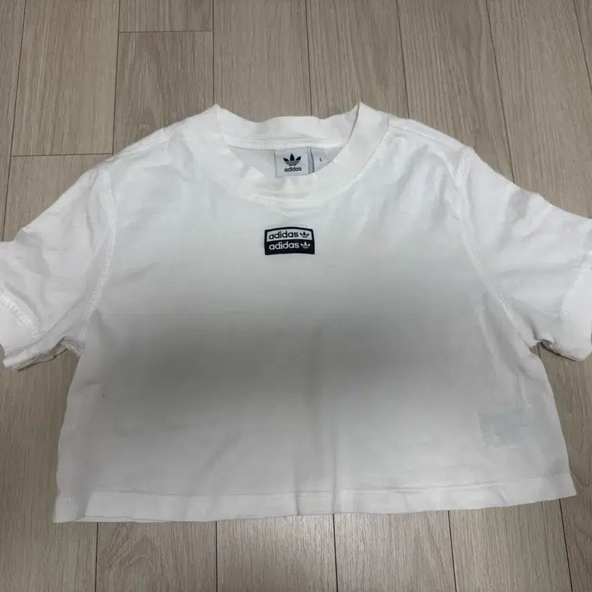 [BUNJANG] Adidas Short Sleeve Cropped T-Shirt (2 Pack) / 아디다스 반팔 크롭티 2개