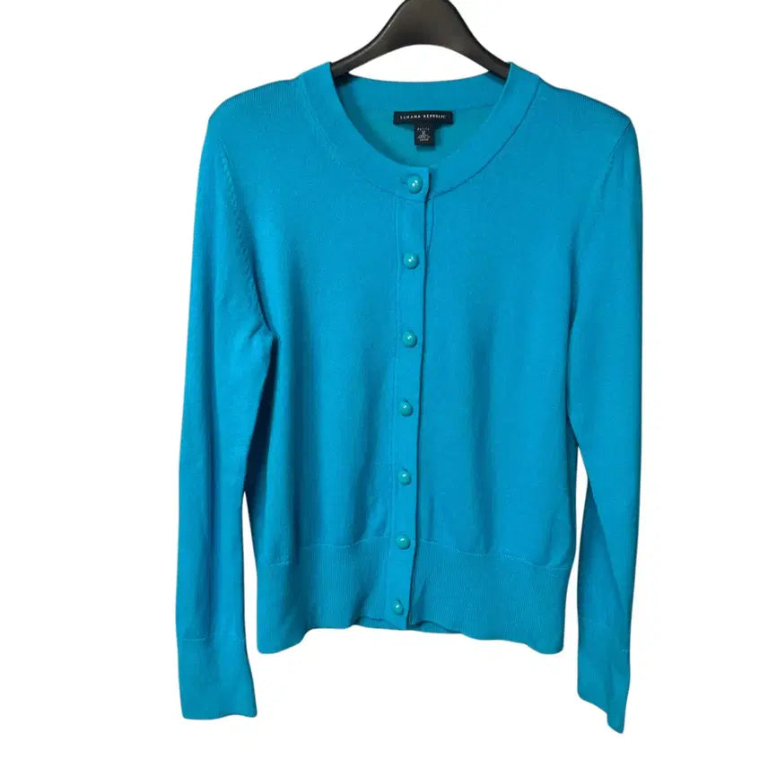 [BUNJANG] Banana Republic Women's Blue Knit Cardigan / M 바나나리퍼블릭 여성 블루 니트 가디건