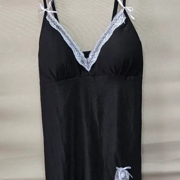 [BUNJANG] Black Lace Slip Camisole / 슬립90