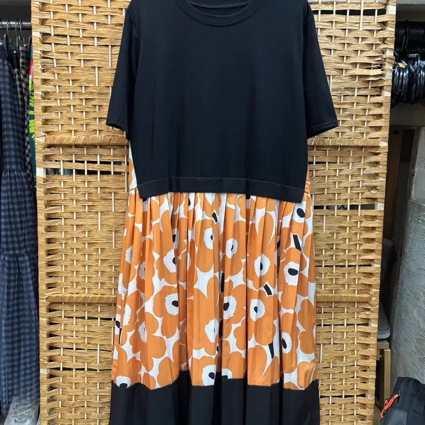 [BUNJANG] Marimekko Style Pattern Maxi Dress / 원피스