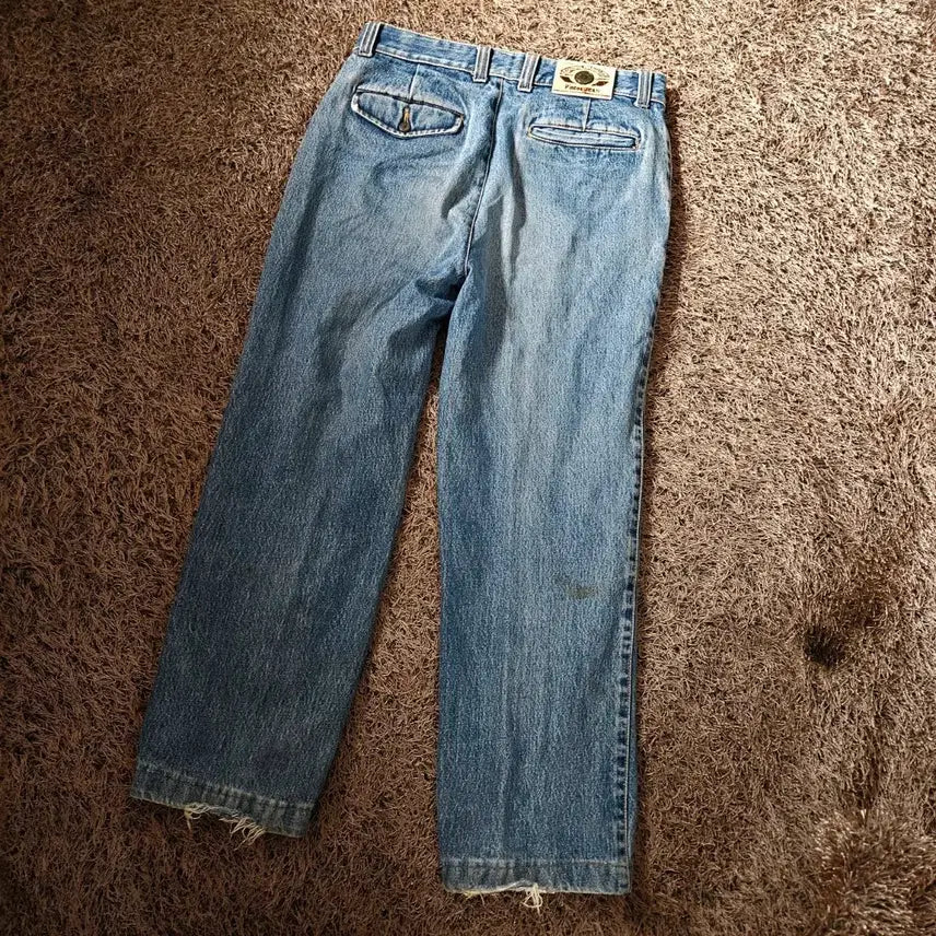 [BUNJANG] Pintos 90's Vintage Washed Regular Fit Denim Pants / 핀토스(Pintos) 90's 빈티지 워시드 레귤러핏 데님팬츠